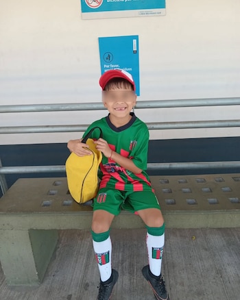 El nene está internado en