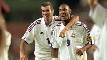 Zinedine Zidane junto a Nicolas