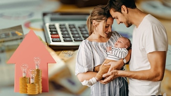 Criar a un hijo es un 60% más caro que hace 20 años. (Montaje Infobae España con imágenes de Canva)