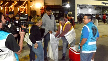 Imágenes del operativo de anoche