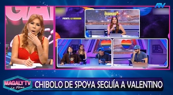 Valentino expone chats con supuesto novio de Laura Spoya y Magaly reacciona sin filtros. Captura: Magaly TV La Firme.