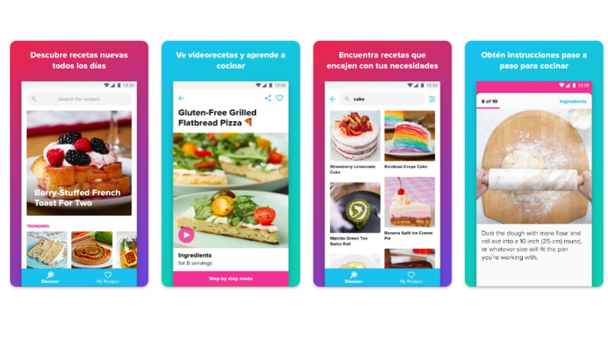 En Tasty, los usuarios pueden encontrar videos con el paso a paso de las recetas. (Play Store)