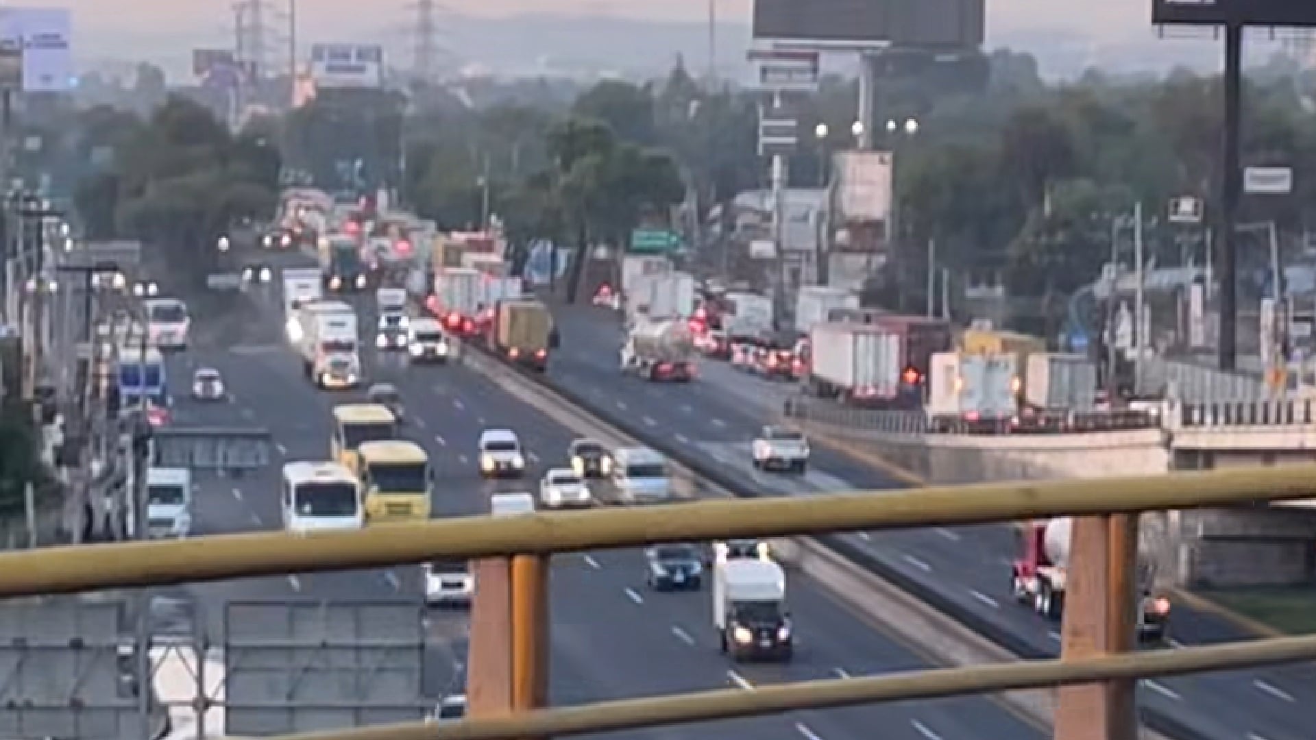 Tráfego Rodoviário México-Querétaro Edomex Caseta Tepotzotlán