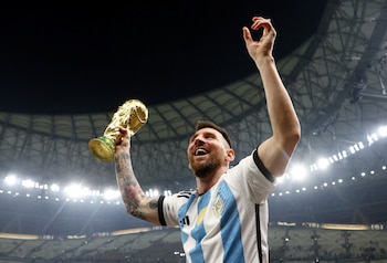 Messi alcanzó el trofeo más