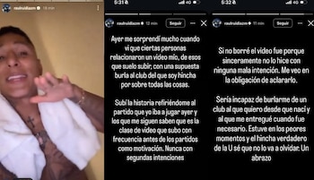 El descargo de Raúl Ruidíaz tras polémico video luego del Universitario vs Palmeiras.