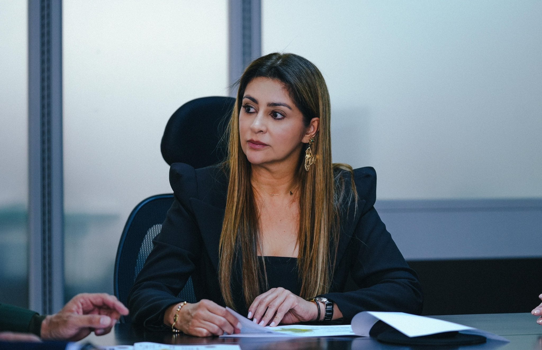 La gobernadora Adriana Magali Matiz reitera el llamado al Gobierno para trabajar por el país - crédito @AdrianaMatizTol/X