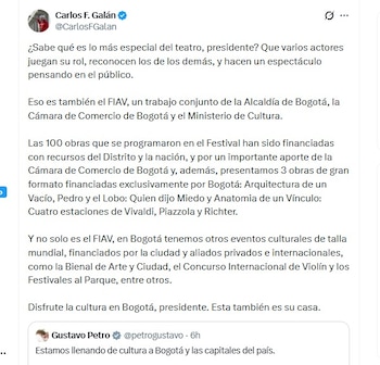 Carlos Fernando Galán en X