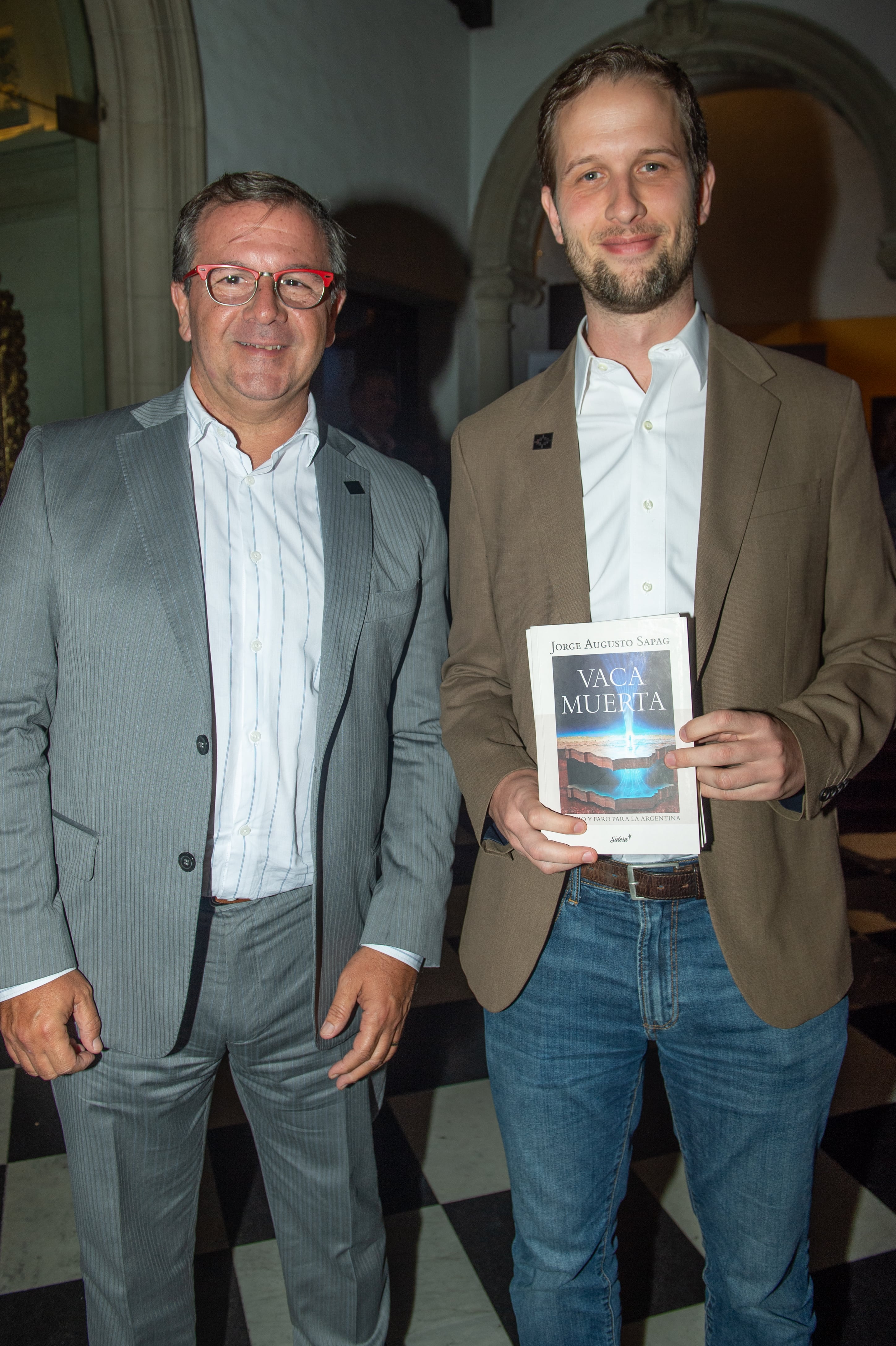Adrián Villaplana e Ignacio Mazariegos, director de GeoPark en Argentina
