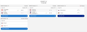 La jornada en la cancha 13 del US Open 2026.