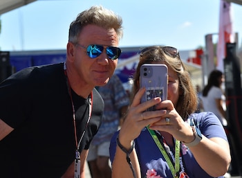 Formula One F1 - Italian Grand Prix - Autodromo Nazionale Monza, Monza, Italy - September 11, 2022 Chef Gordon Ramsay before the race REUTERS/Massimo Pinca