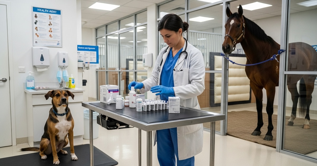 Retiran 4 lotes de un medicamento veterinario tras detectar fibras de vidrio en inyecciones usadas para tratar perros y caballos