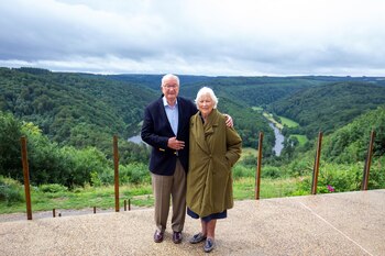 Los reyes Alberto y Paola