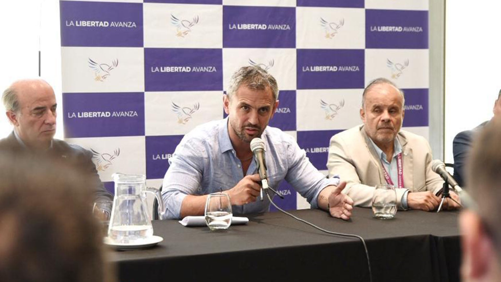 Martín Menem durante la presentación de LLA en Entre Ríos