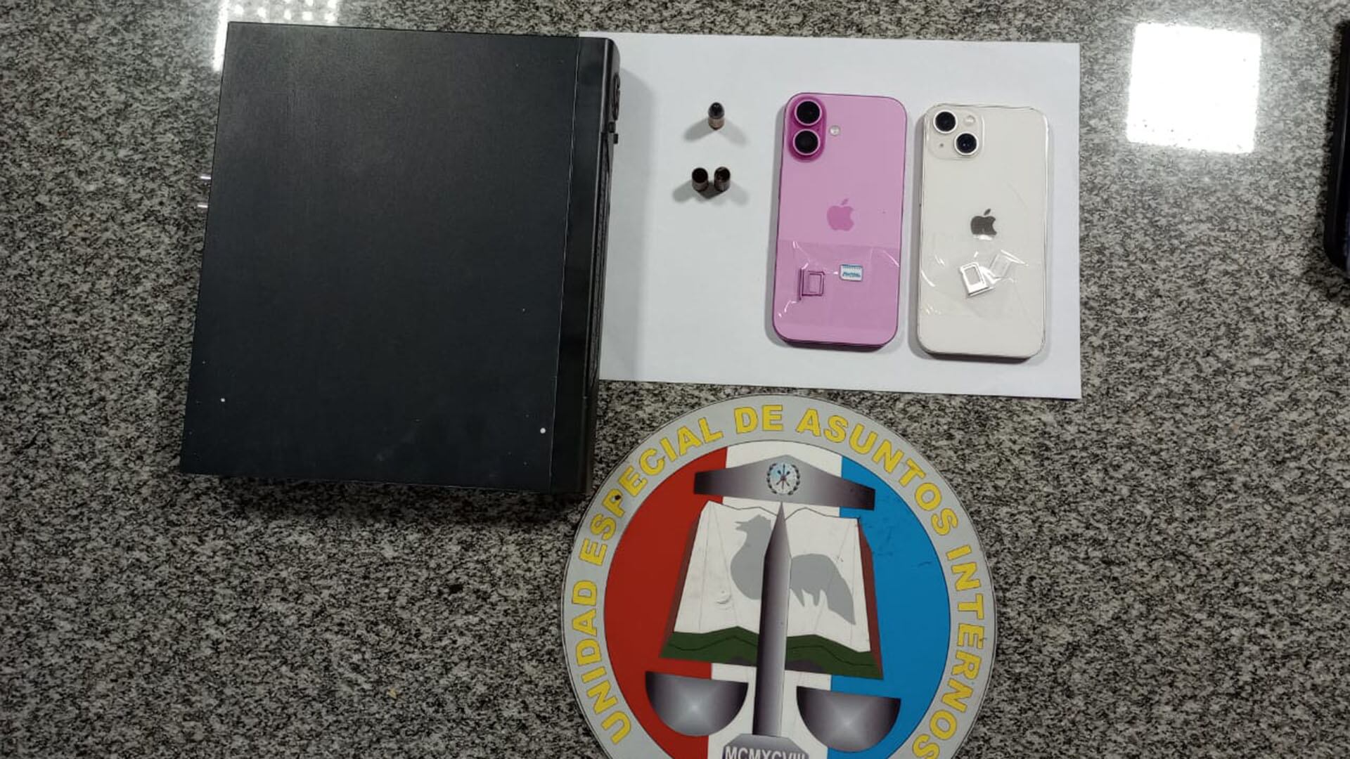 Los celulares incautados