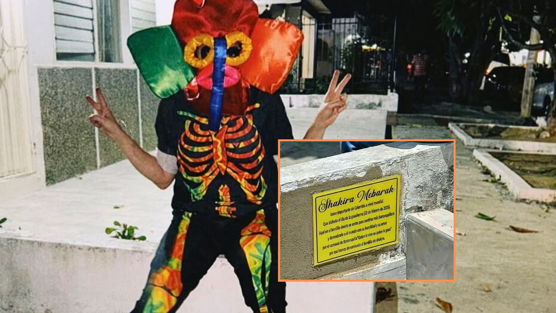 Shakira se sentó en el