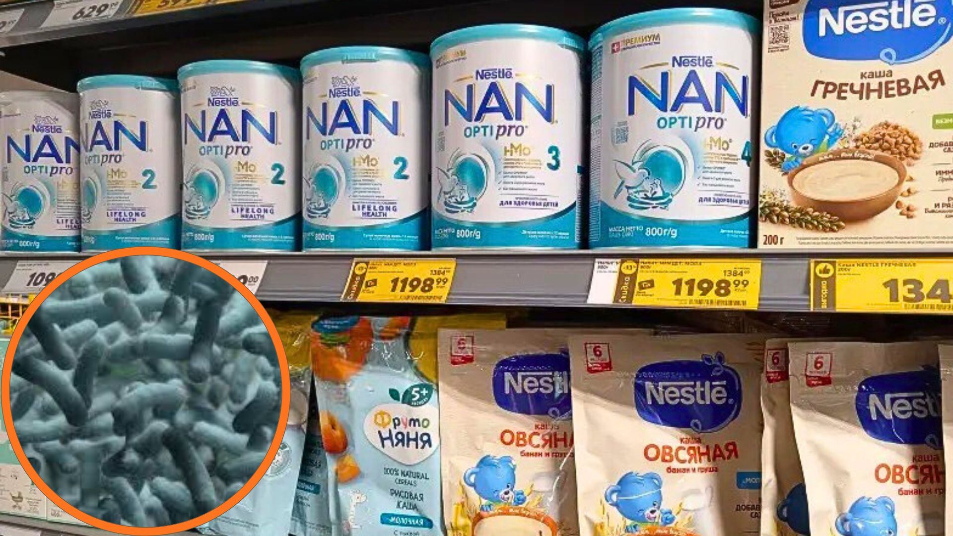 Varias presentaciones de leche NAN en polvo para bebés y niños pequeños se encuentran con reporte por la presencia de una bacteria en otros países de América Latina y parte de Europa | Foto composición: Infobae Perú