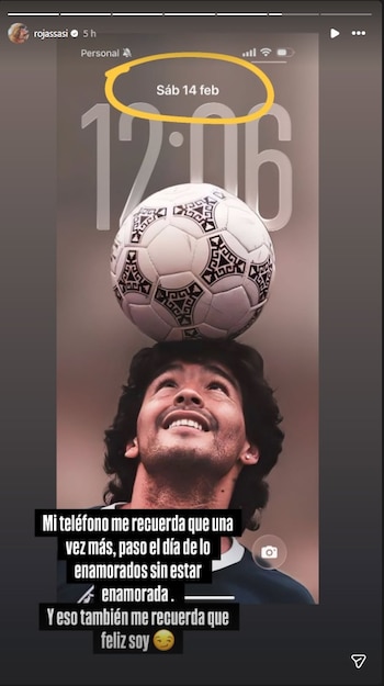 La actriz Sabrina Rojas compartió