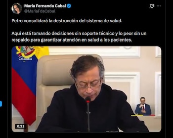 María Fernanda Cabal acusó al