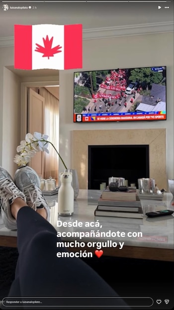 Luisana Lopilato, esposa de Bublé, siguió la ceremonia desde Canadá y compartió su emoción en redes sociales