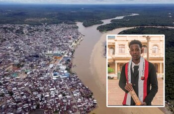 Pese al hecho, familiares aseguran que Wilen Gustavo Cabrera Palacios era un muy buen nadador - crédito Mauricio Dueñas Castañeda / EFE @jovenesasoñarbaudó / Facebook