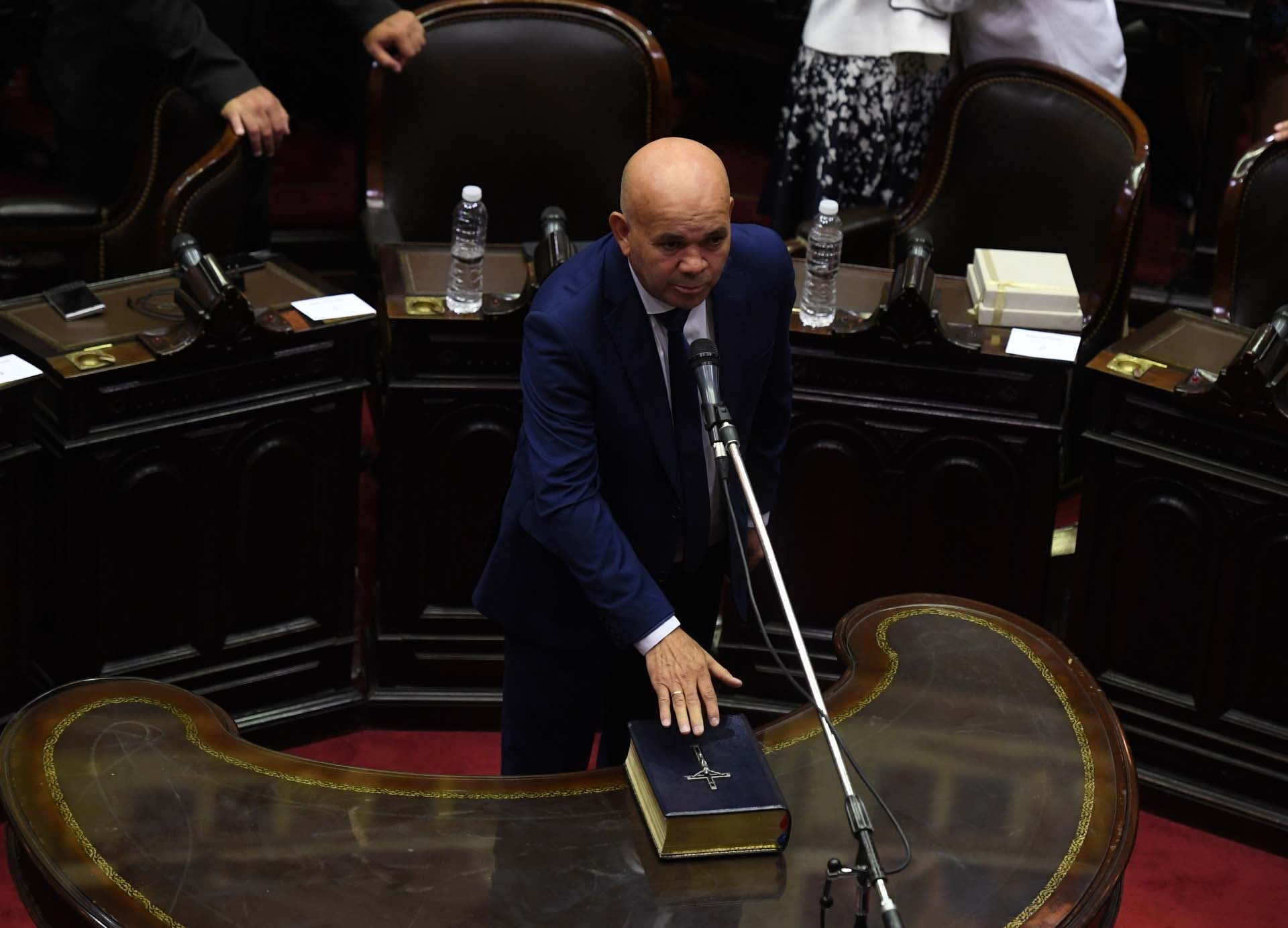 El diputado destacó la valentía y juventud de los soldados argentinos, quienes enfrentaron duras condiciones en Malvinas (Maximiliano Luna)