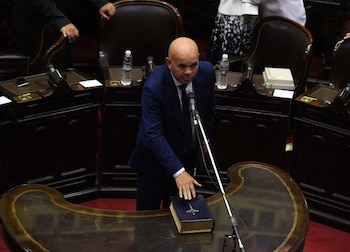 El diputado destacó la valentía y juventud de los soldados argentinos, quienes enfrentaron duras condiciones en Malvinas (Maximiliano Luna)