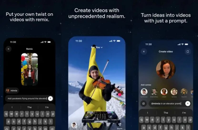 OpenAI lanza una red social tipo TikTok pero hecha con IA. (Foto: OpenAI)