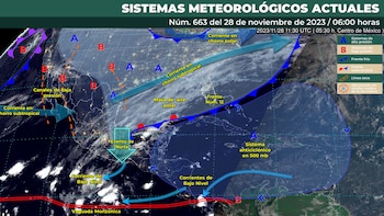 Estos son los sistemas meteorológicos