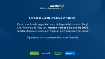 Grupo Walmart lanzó un comunicado