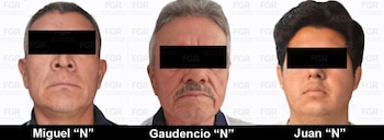 Ellos son los detenidos junto