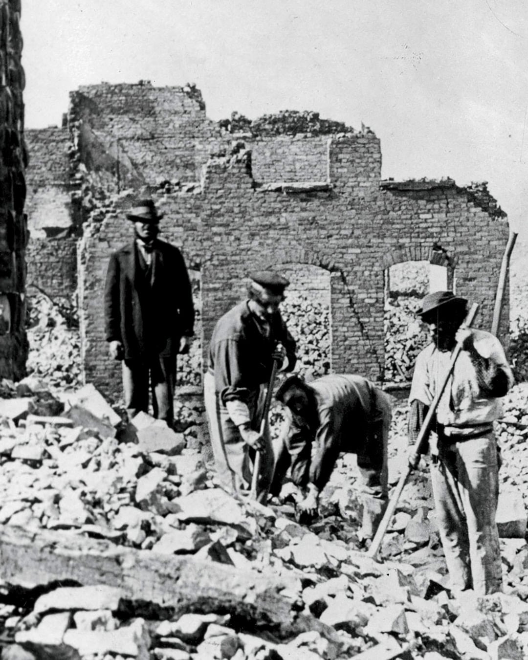 El incendio de Chicago destruyó nueve kilómetros cuadrados, dejó 300 muertos y 100.000 personas sin hogar (Chicago History Museum)