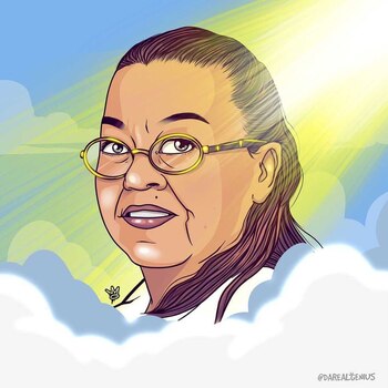 La mamá del artista puertorriqueño