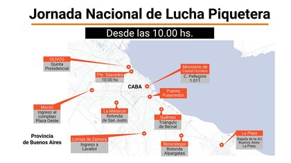 Nueva protesta de piqueteros y desafío al protocolo: movilización frente a la Quinta de Olivos y cortes en los accesos a CABA