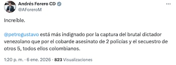 Andrés Forero se despachó contra