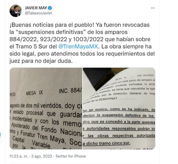 Javier May tren maya