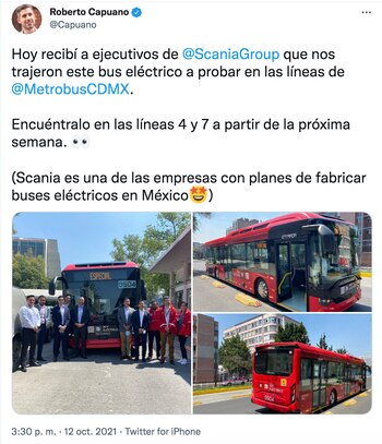 El funcionario informó que circulará