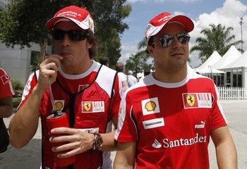 Fernando Alonso y Felipe Massa
