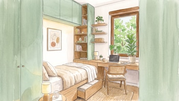 Dormitorios sin placard: 10 ideas simples de guardado adicional