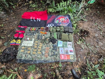 En el lugar se logró la incautación de importante equipo de intendencia