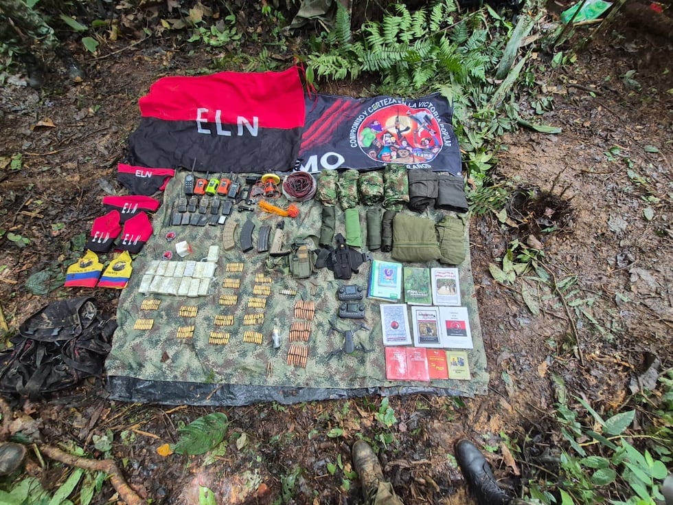 En el lugar se logró la incautación de importante equipo de intendencia (Ejército Nacional - Revista Semana )