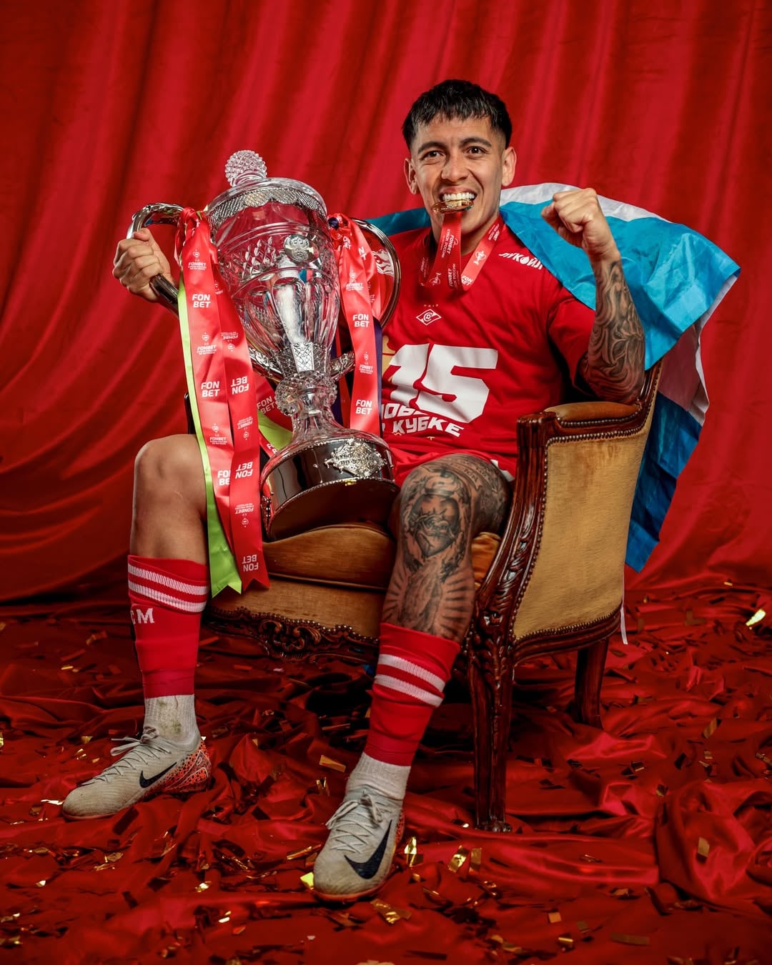 Esequiel Barco tuvo un destacado paso por Rusia y se destacó campeón de la copa con Spartak (@barco_ezequiel)