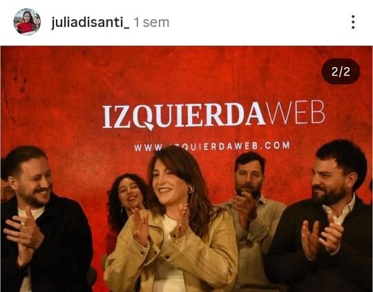 Juliana Di Santis será la principal candidata del Nuevo Más (Foto: Instagram)