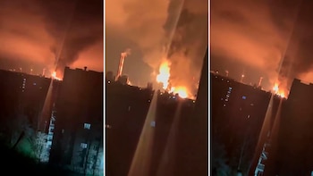 Drones ucranianos atacaron una planta