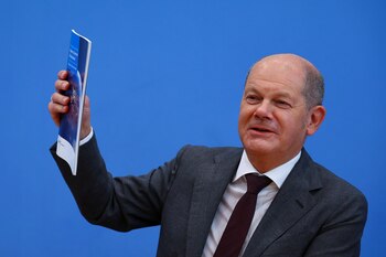 El canciller alemán, Olaf Scholz,
