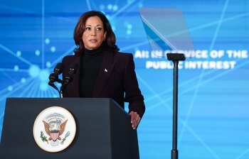 La vicepresidenta de Estados Unidos,