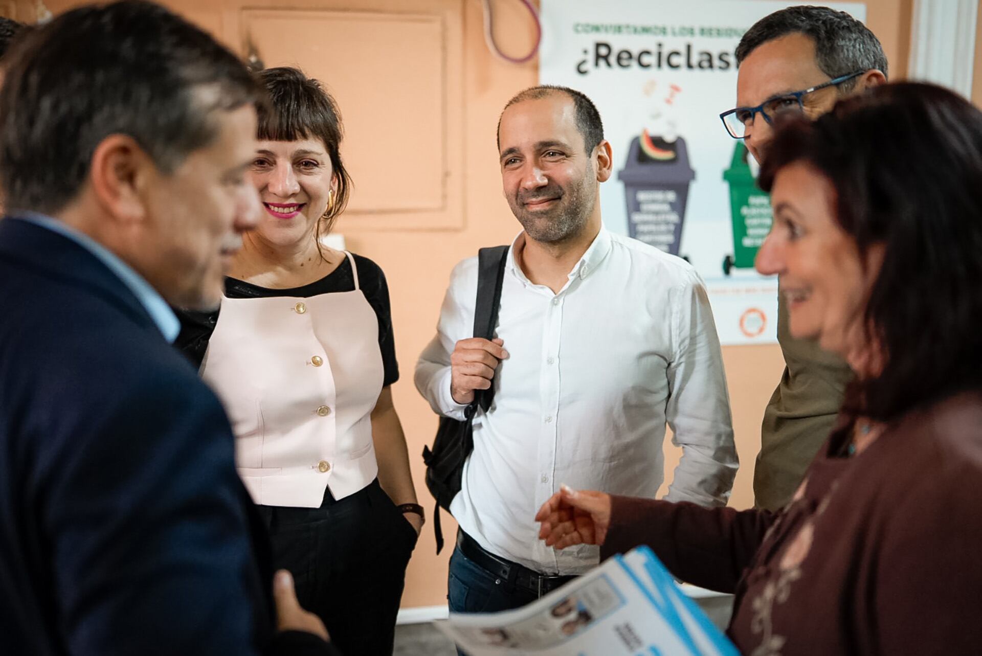 De izquierda a derecha: Mariano Recalde, Mercedes D'Alessandro, Itai Hagman, Kelly Olmos