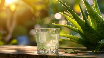 Jugo de aloe vera, una