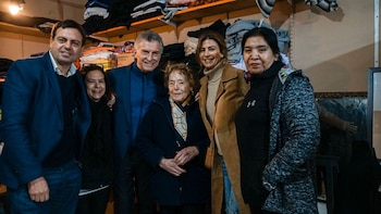 Mauricio Macri se mostró junto