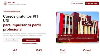 UNI lanza más de 80 cursos virtuales gratuitos con inteligencia artificial y programación