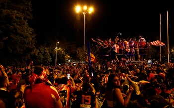 La afición del Atlético de